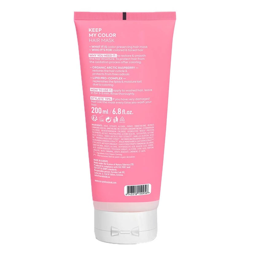 Ice Professional Keep My Color Hair Mask For Color Treated Hair 200ml