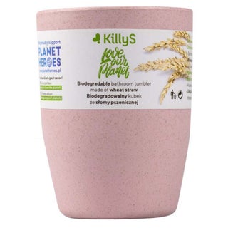 Killys Biodegradable Bathroom Tumbler Made of Wheat Straw