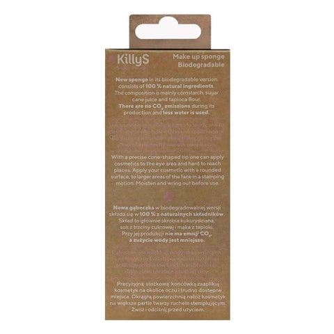 Killys Biodegradable Makeup Sponge