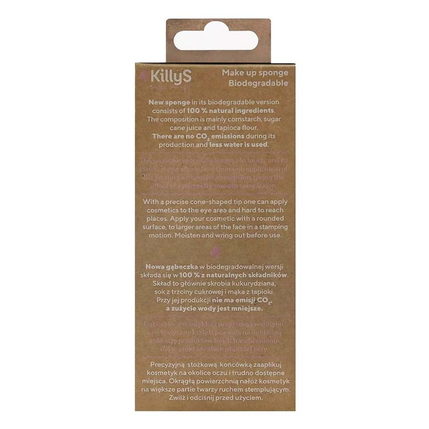 Killys Biodegradable Makeup Sponge