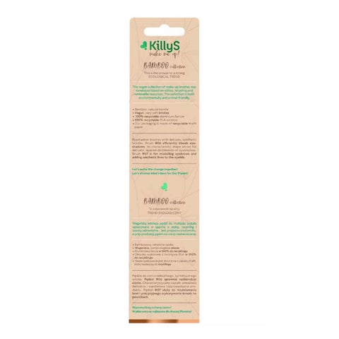 Killys Bamboo Collection Make-up Brush, Pack of Brow & Eyeliner, Eyeshadow Blender Brush 