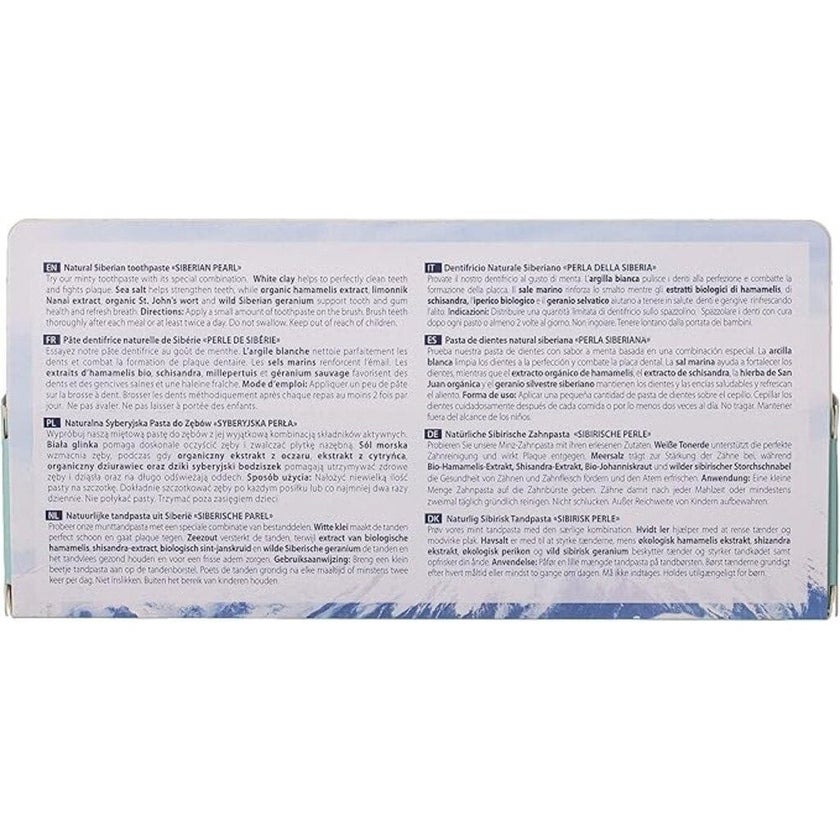 Natura Siberica Organic Toothpaste With Siberian Pearls 100g
