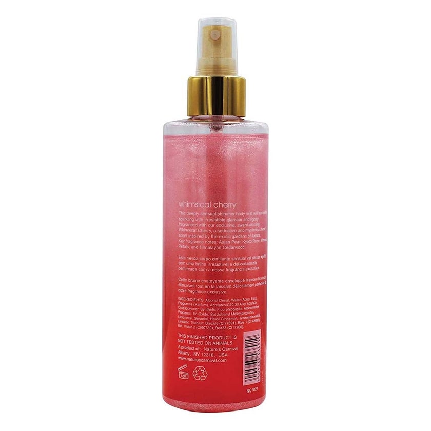 Nature's Carnival Whimsical Cherry Shimmer Body Mist For Women 236ml