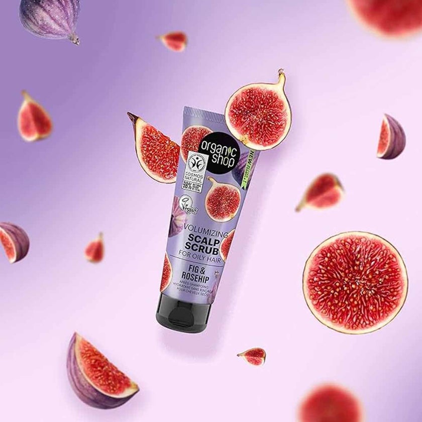 Organic Shop Fig & Rosehip Volumizing Scalp Scrub For Oily Hair 75ml