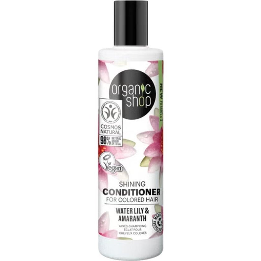 Organic Shop Water Lily & Amaranth Shining Conditioner For Colored Hair 280ml