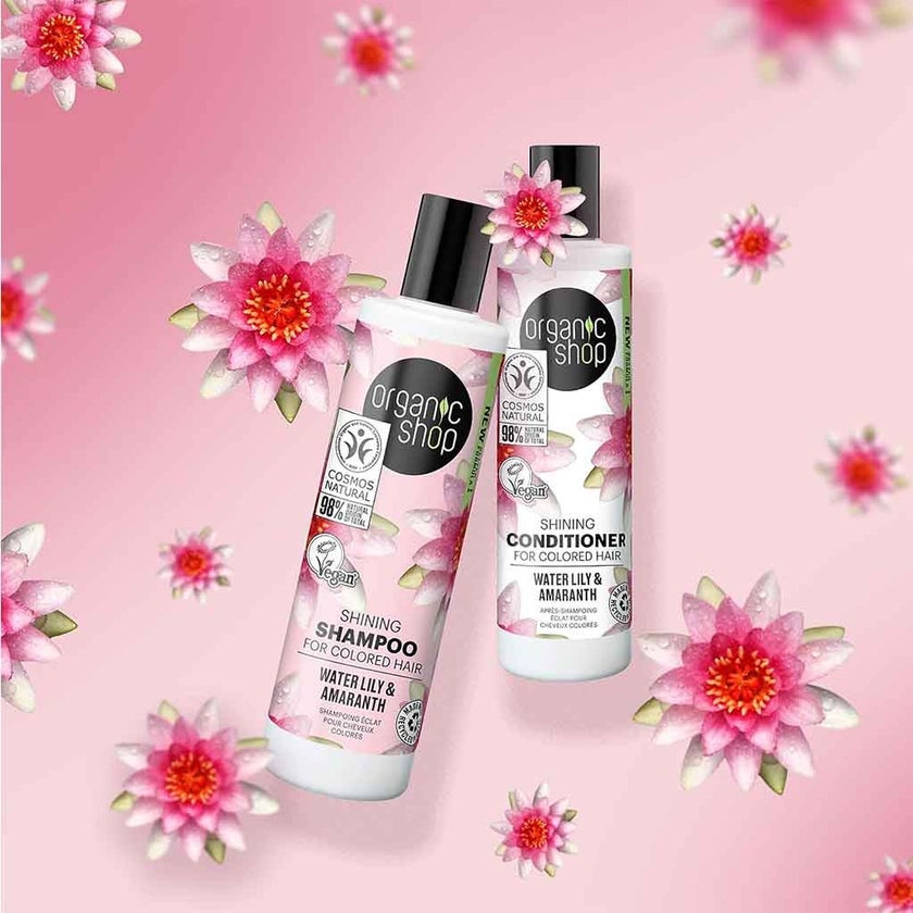 Organic Shop Water Lily & Amaranth Shining Conditioner For Colored Hair 280ml