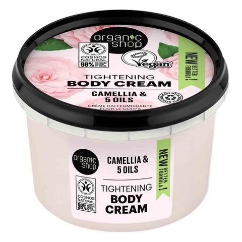 Organic Shop Camellia & 5 Oils Skin Tightening Body Cream 250ml
