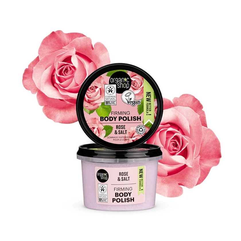 Organic Shop Rose & Salt Firming Body Polish 250ml