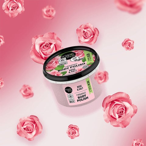 Organic Shop Rose & Salt Firming Body Polish 250ml