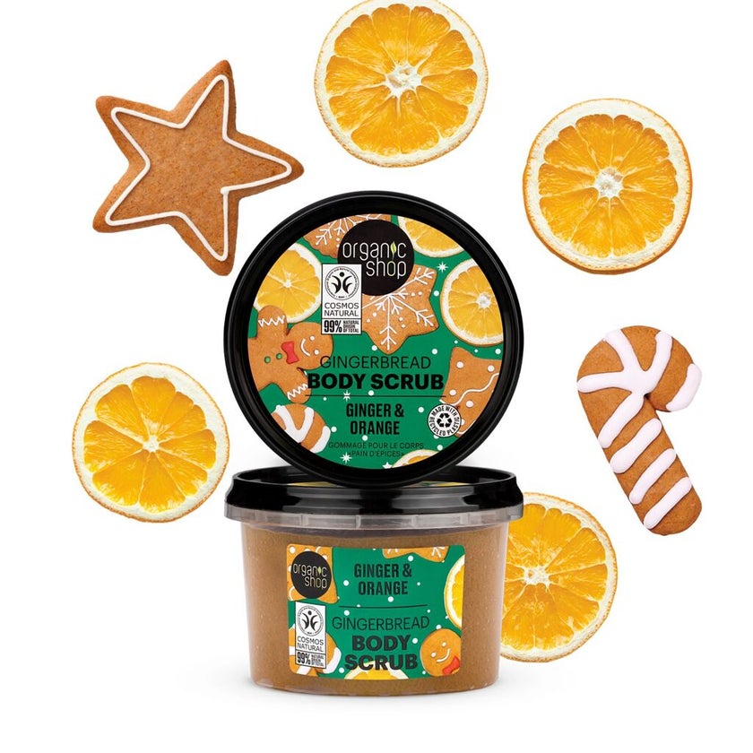 Organic Shop Ginger & Orange Gingerbread Body Scrub 250ml