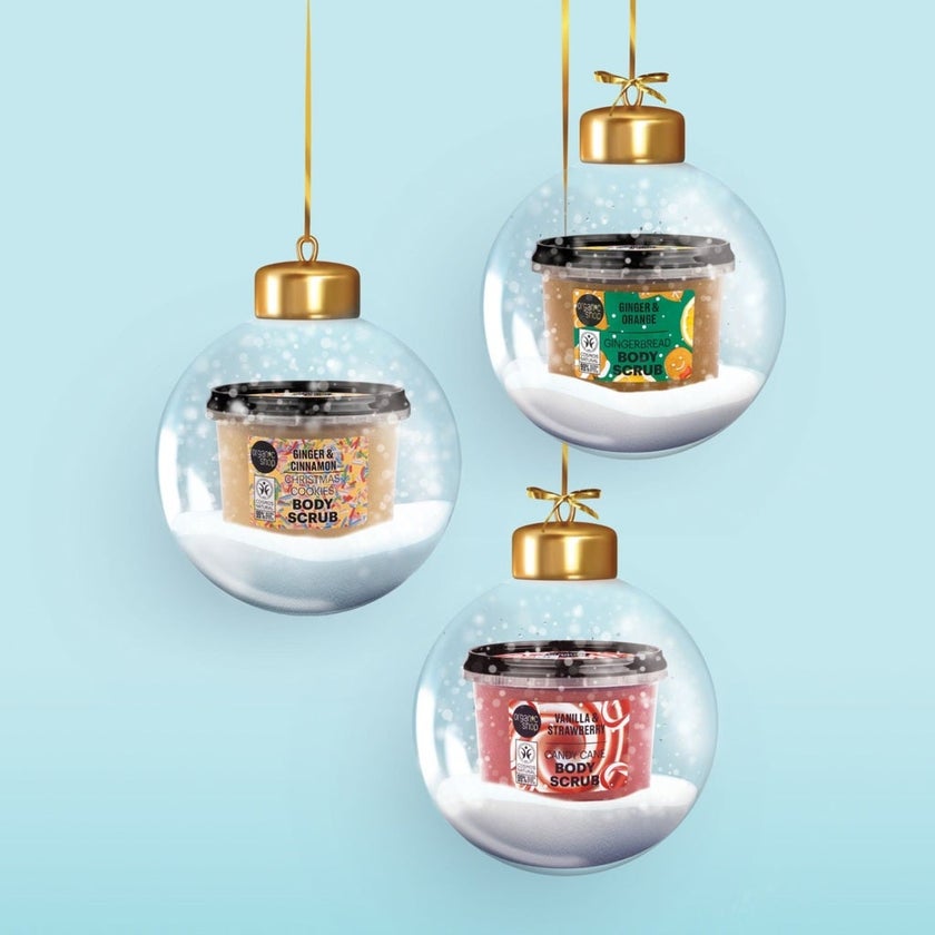 Organic Shop Vanilla & Strawberry Candy Cane Body Scrub 250ml