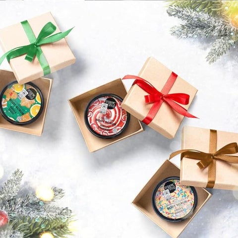 Organic Shop Vanilla & Strawberry Candy Cane Body Scrub 250ml