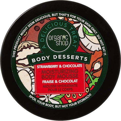 Organic Shop Strawberry & Chocolate Moisturizing Body Mousse 450ml