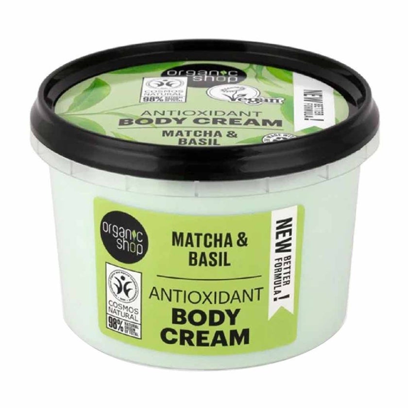 Organic Shop Matcha & Basil Antioxidant Body Cream 250ml