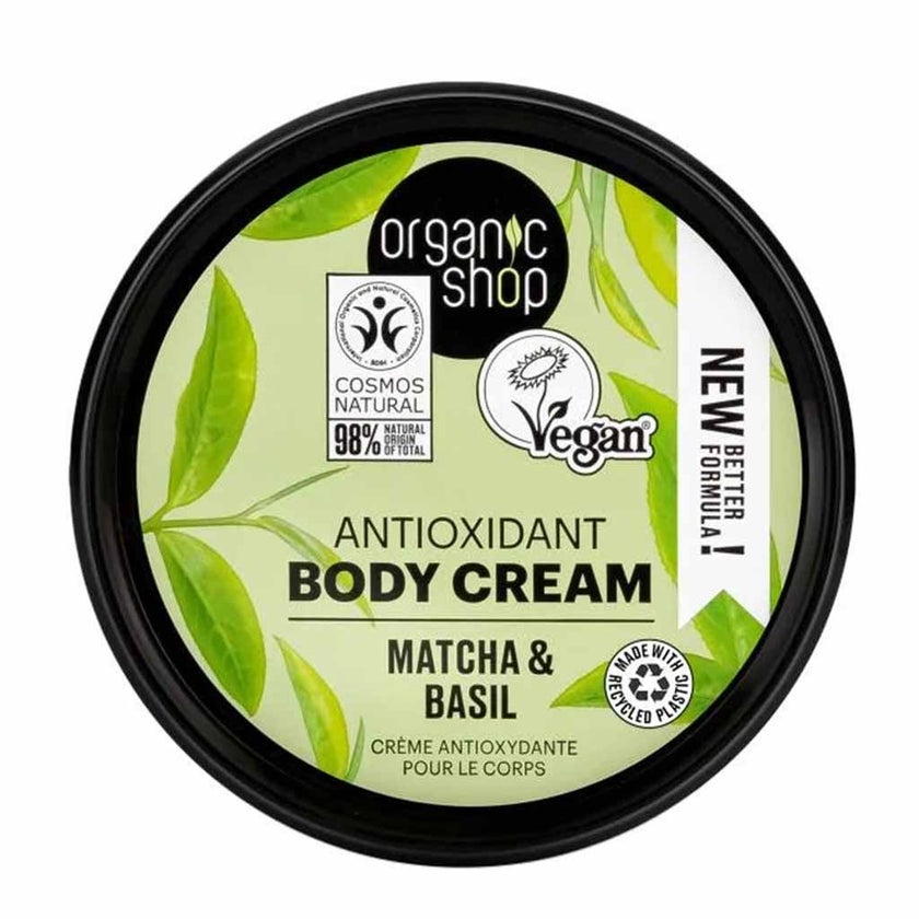 Organic Shop Matcha & Basil Antioxidant Body Cream 250ml