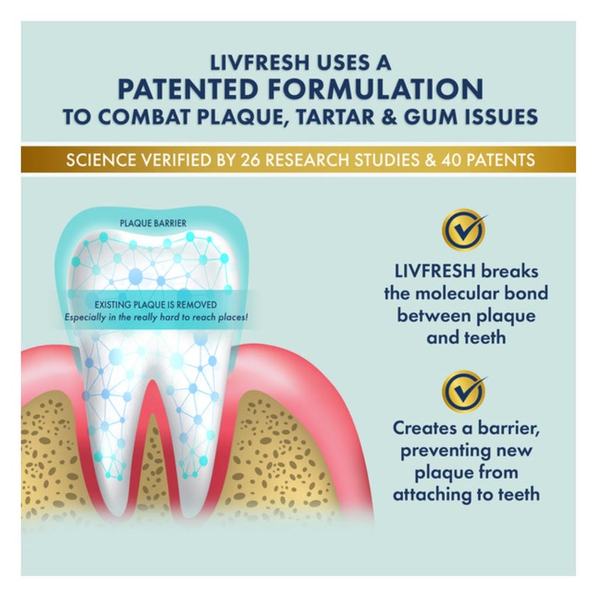 Livfresh Wintergreen Whitening Foaming Toothpaste 50g