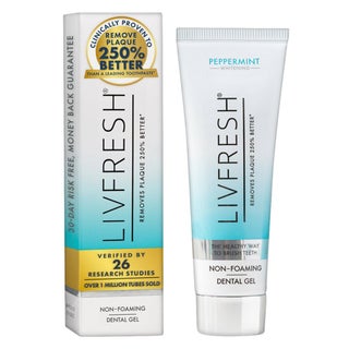 Livfresh Peppermint Whitening Non-Foaming Gel Toothpaste 50g