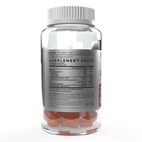 Blueberry Naturals Ultra Collagen + Vitamin C & Biotin Adult Gummies, Pack of 60’s