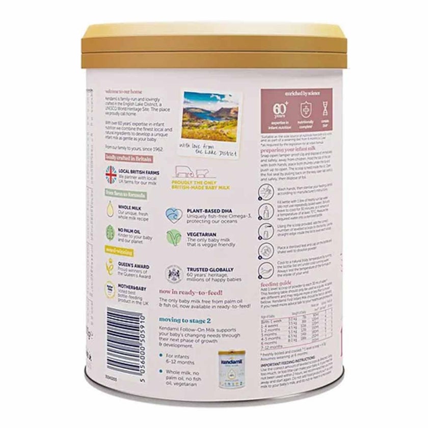 Kendamil Classic Stage 1 First Infant Milk Formula For 0 To 6 Months 800g