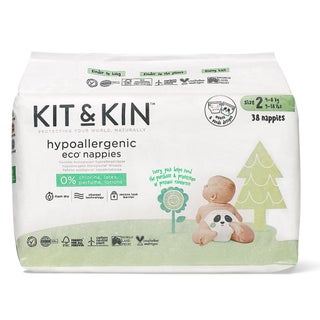 Kit & Kin Eco Friendly Hypoallergenic Size 2 Baby Diapers For 4-8Kg, Pack of 38’s