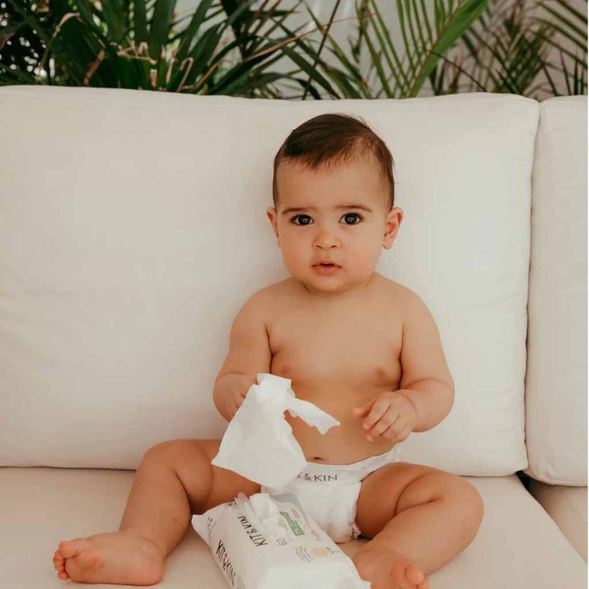 Kit & Kin Biodegradable Baby Wipes, Pack of 60’s