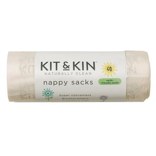 Kit & Kin Biodegradable Nappy Sacks, Pack of 60’s