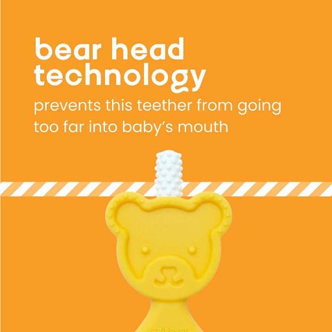 Oogiebear 360° Teether For 3+ Months Baby - Yellow Color