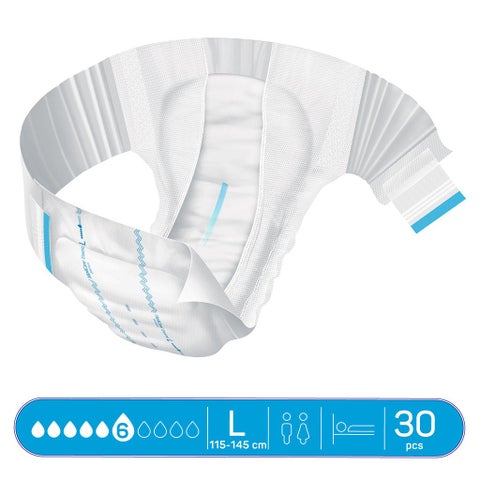 Hartmann Molicare Premium Elastic Adult Diapers 115x145cm - Large, Pack of 30's