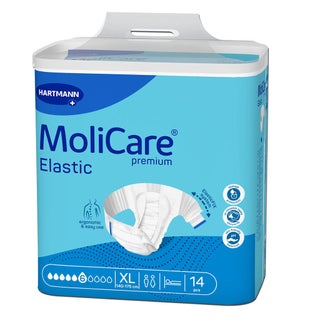 Hartmann Molicare Premium Elastic Adult Diapers 140x175cm - XL, Pack of 14's