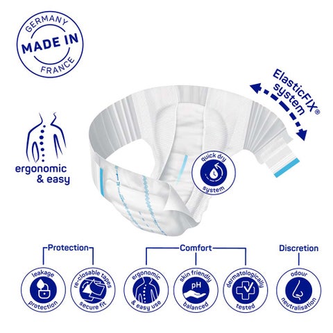 Hartmann Molicare Premium Elastic Adult Diapers 140x175cm - XL, Pack of 14's