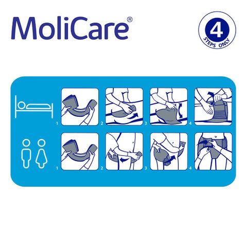 Hartmann Molicare Premium Elastic Adult Diapers 140x175cm - XL, Pack of 14's