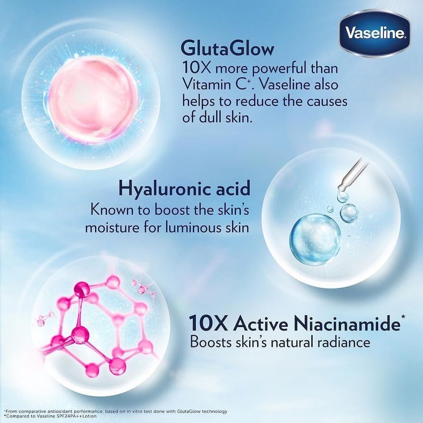 Vaseline Gluta-Hya Smooth Radiance Serum Burst Body Lotion 200ml