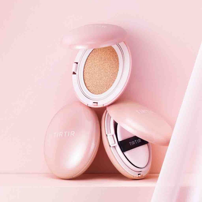 Tirtir Mask Fit All-Cover Pink Cushion Foundation 18g - Cool Ivory/21C