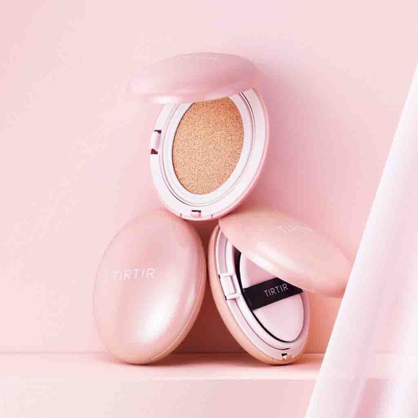 Tirtir Mask Fit All-Cover Pink Cushion Foundation 18g - Latte/24N