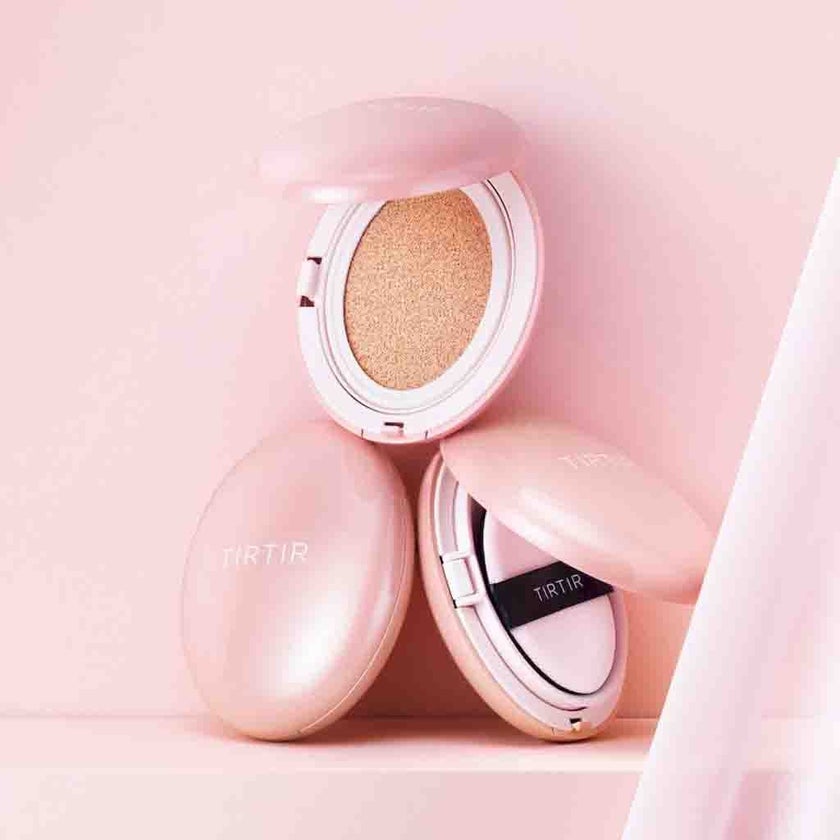 Tirtir Mask Fit All-Cover Pink Cushion Foundation 18g - Camel/27N