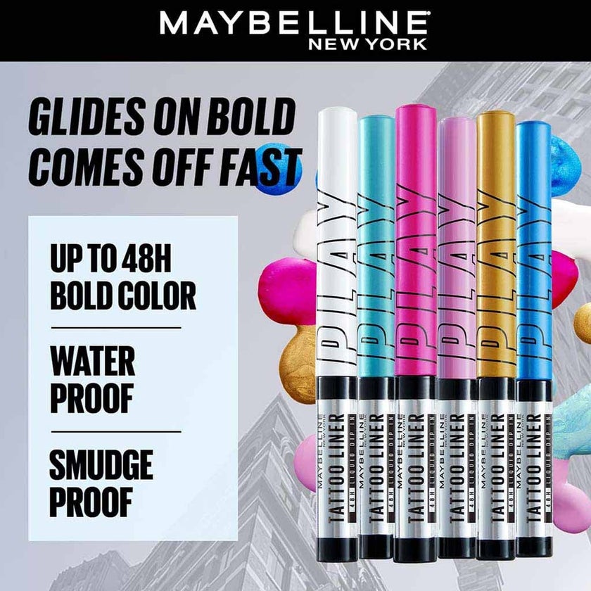 Maybelline Tattoo Liquid Eyeliner - Play White