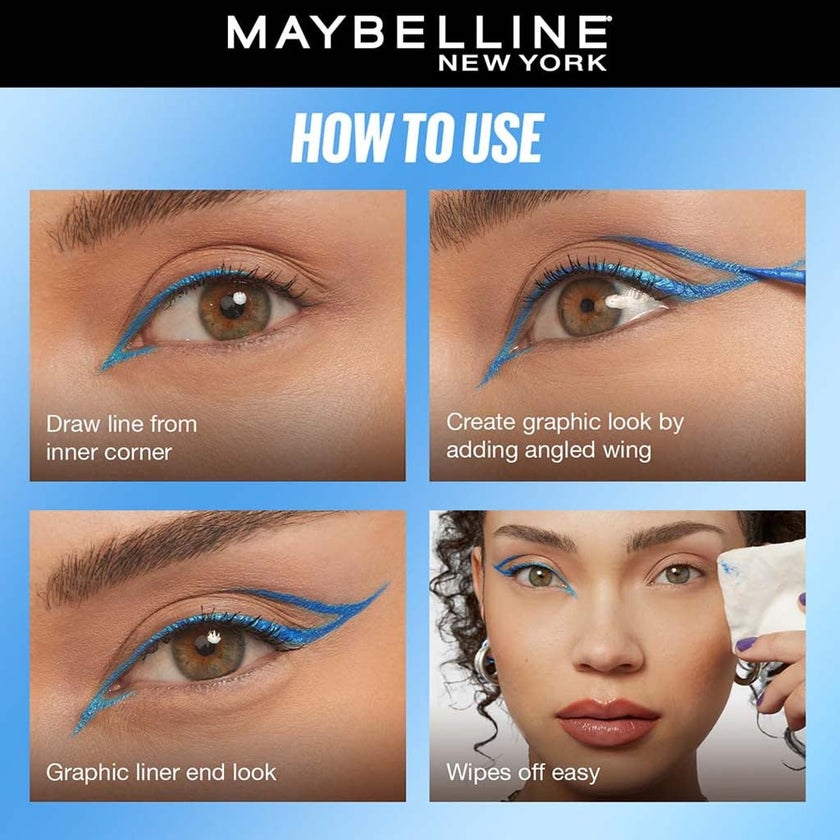 Maybelline Tattoo Liquid Eyeliner - Play Blue