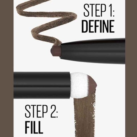 Maybelline Express Brow Eyebrow Pencil & Powder - Dark Brown/04