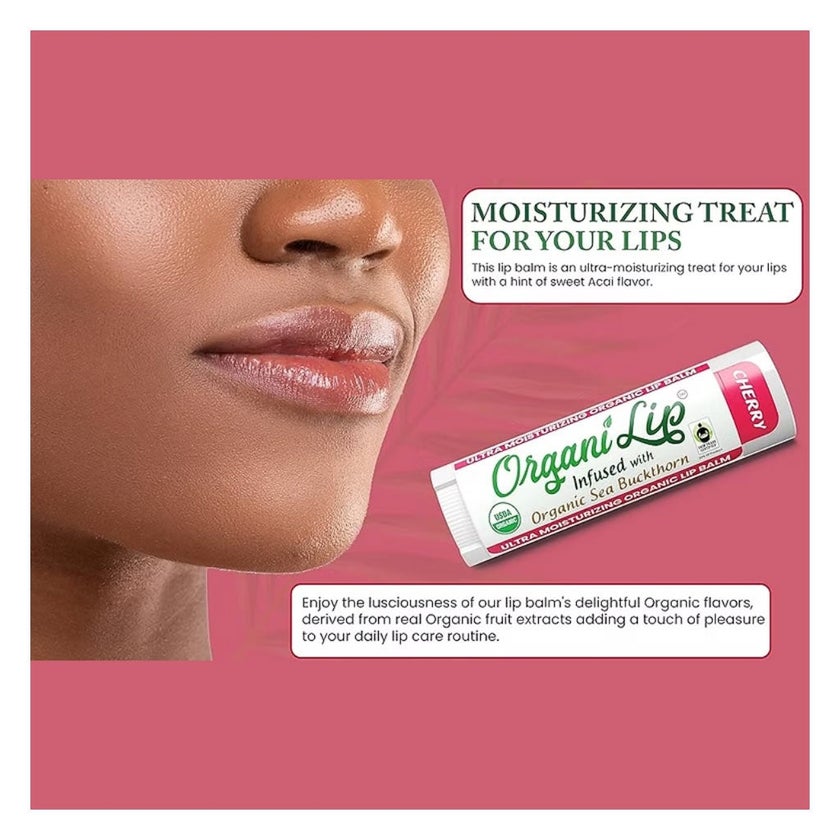 Organi Lip Cherry Flavored Lip Balm