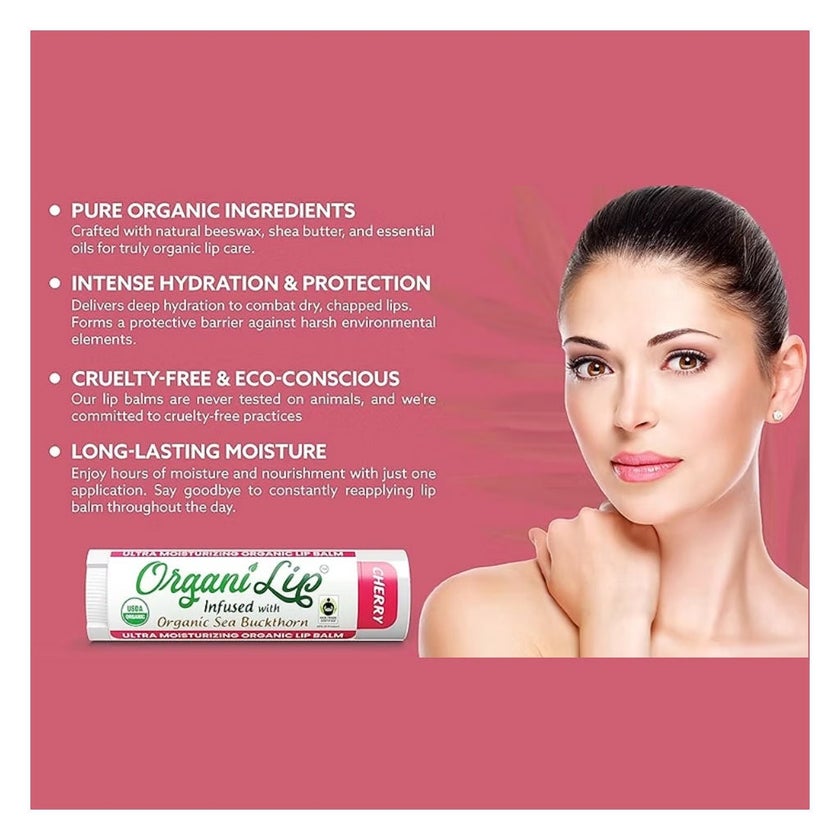 Organi Lip Cherry Flavored Lip Balm