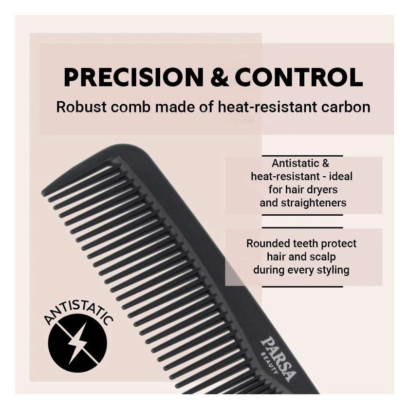 Parsa Beauty Carbon Hair Styling Comb