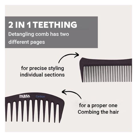 Parsa Beauty Professional Styling Carbon Hair Comb