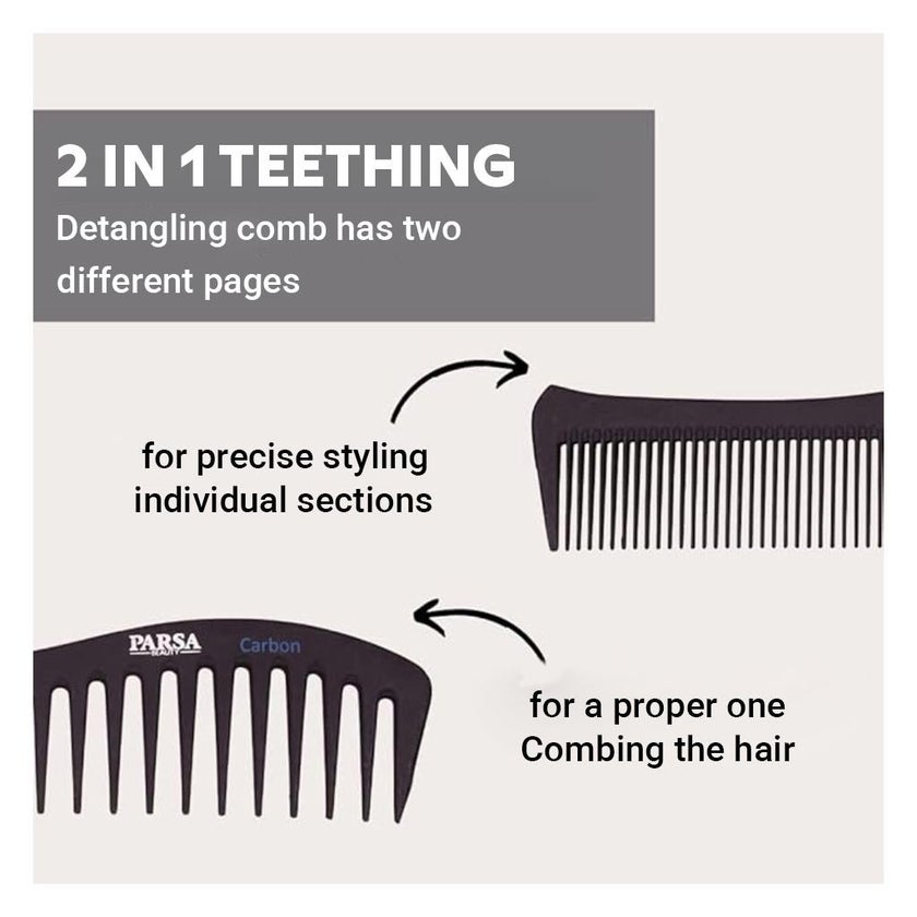 Parsa Beauty Professional Styling Carbon Hair Comb