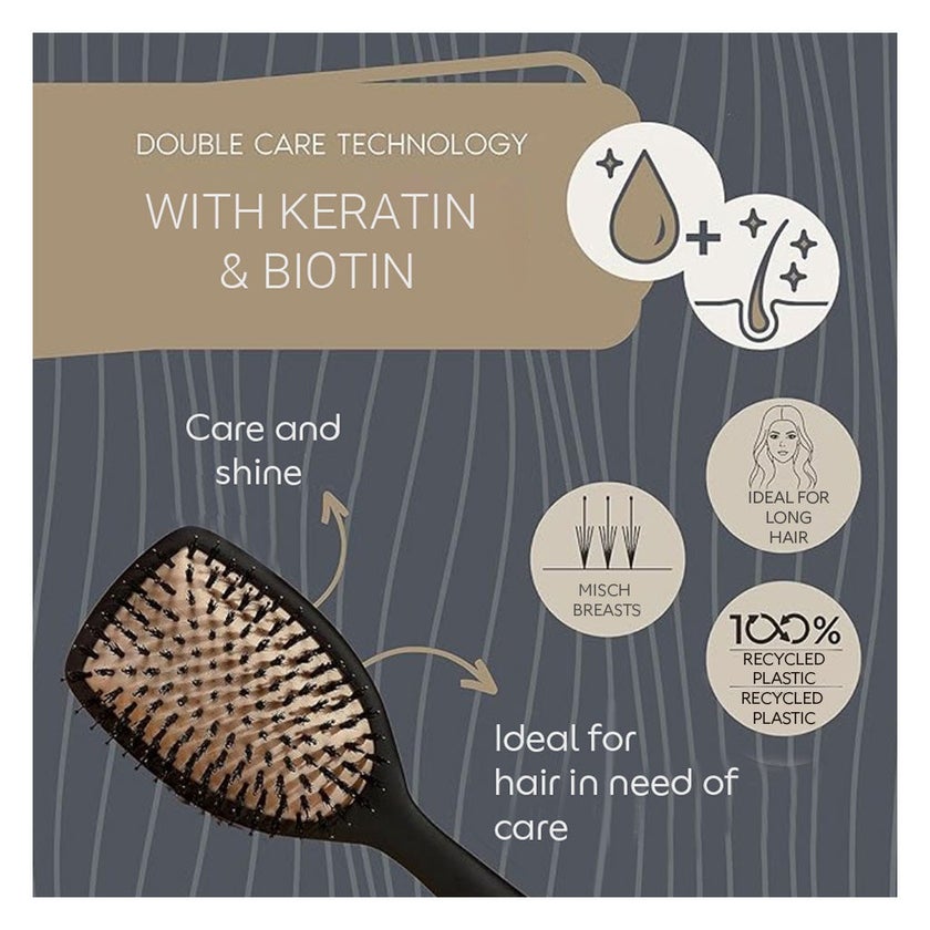 Parsa Beauty Keratin Care & Shine Paddle Hairbrush