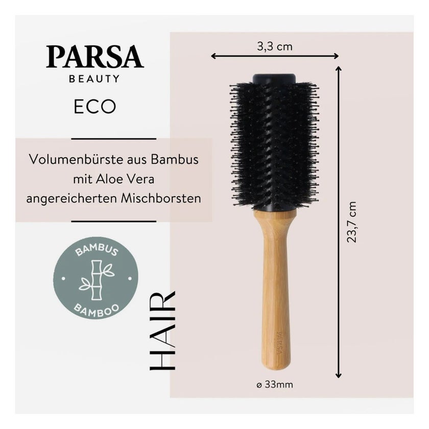 Parsa Beauty Bamboo Shine & Volume Round Hairbrush