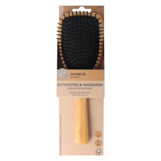 Parsa Beauty Unknot & Massage Bamboo Paddle Hairbrush 