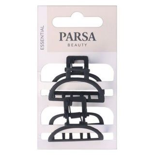 Parsa Beauty Metal Black Matt Hair Clip, Pack of 2’s