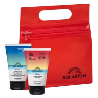 Solarium Travel Set With SPF50 Sun Cream 50ml + Aftersun With Tan Extender Face & Body Cream 50ml