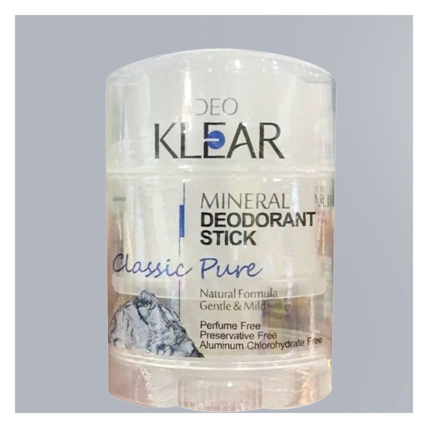 Deo Klear Classic Pure Mineral Deodorant Stick 70g