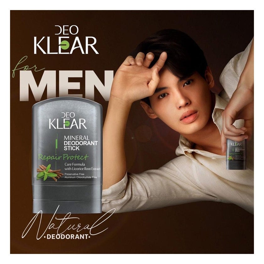 Deo Klear Repair Protect Mineral Deodorant Stick For Men 70g